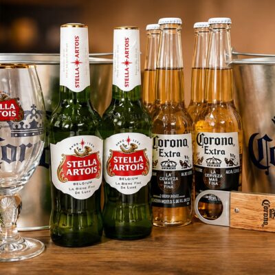 BSB ITALIA - Corona & Stella Box con Calici e Ice Bucket