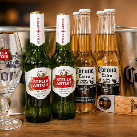 BSB ITALIA – Corona & Stella Box con Calici e Ice Bucket